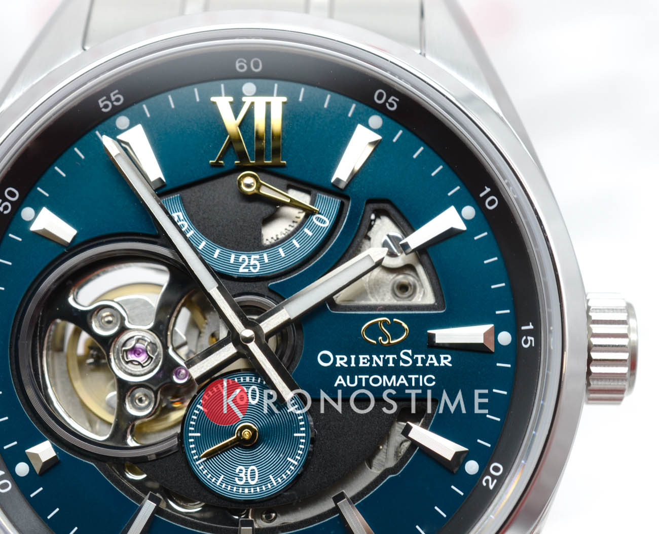 Orient Orient Star RE-AV0114E (RK-AV0114E), star япония мужские часы на браслете нержавеющая сталь боковой вид